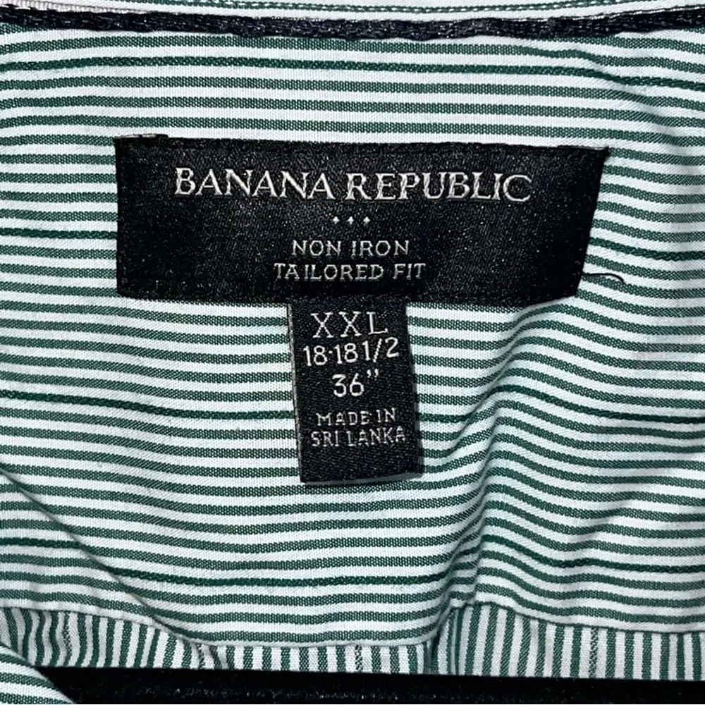 Banana Republic Non-Iron Tailored Fit Striped Dress Shirt - XXL